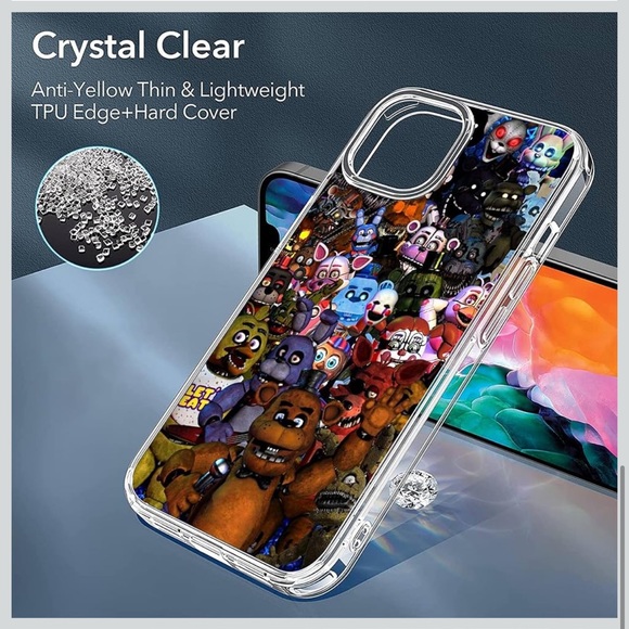 NWT Compatible iPhone 13 Pro Max Case Phone Clear Cover Five Nights at Freddy’s - Picture 5 of 7